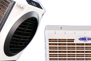 BASIC NEEDS ARE MET BY AN EVAPORATIVE COOLER.￼
